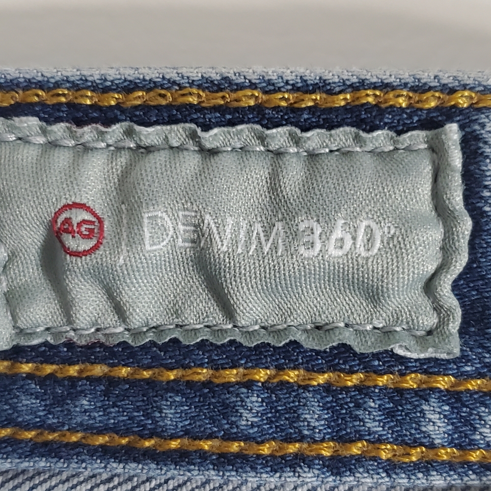 Ag Adriano Goldschmied Matchbox Light Blue Slim Straight Jeans Women's Size 31 - Picture 7 of 9